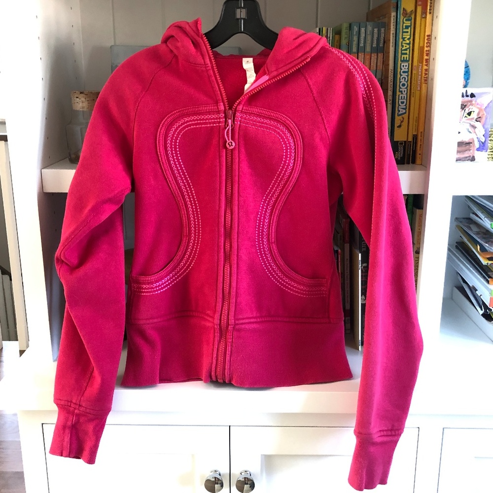 Print Pink Scuba Lululemon Hoodie Size 4